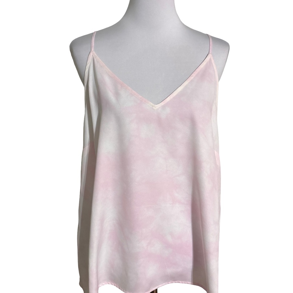 A New Day Light Pink Tie-Dye Tank Top